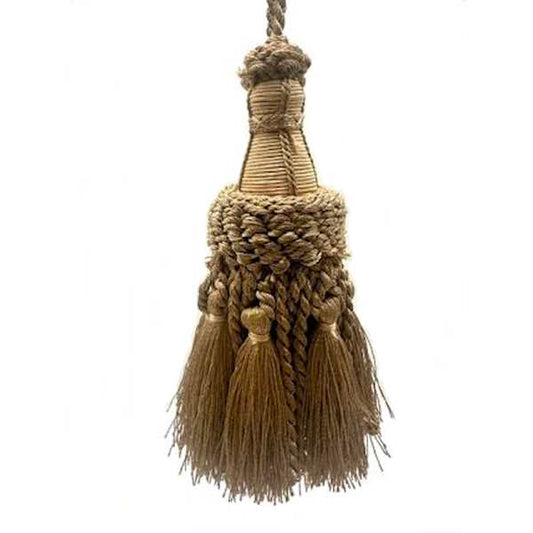 Ellora 5 1/2" Key Tassel, Sandy Beige Mix