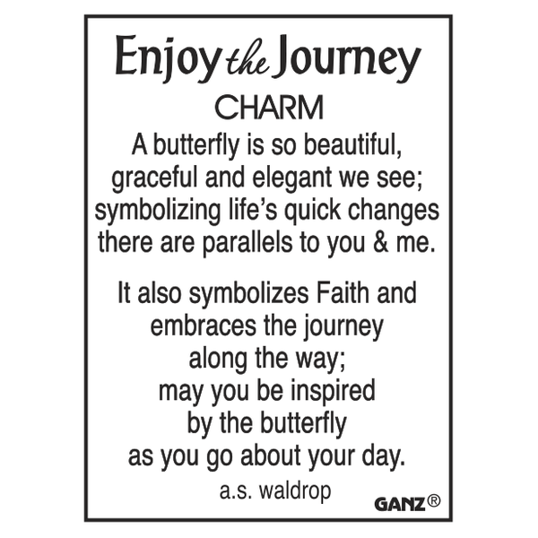 Enjoy the Journey, Butterfly Charm-Assorted, sold seperately