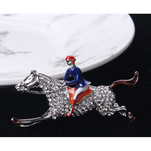 Equestrian Horseman Lapel Pin