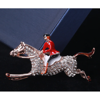 Equestrian Horseman Lapel Pin