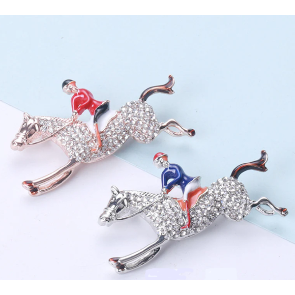 Equestrian Horseman Lapel Pin