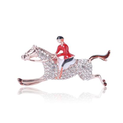 Equestrian Horseman Lapel Pin