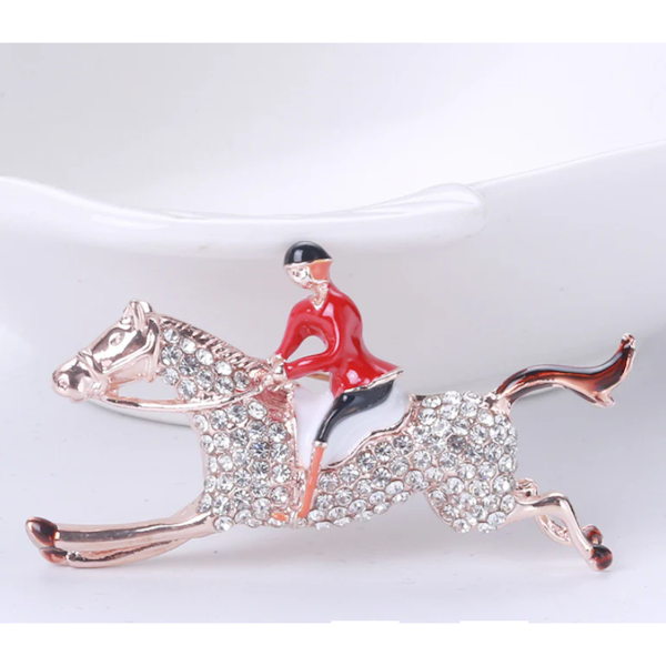 Equestrian Horseman Lapel Pin