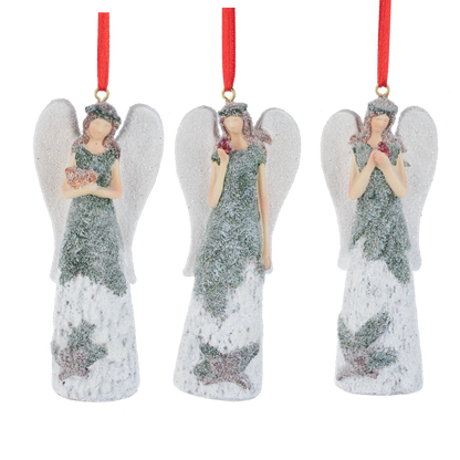 Woodland Friends Evergreen Angel Ornaments-Assorted Styles, each sold separately