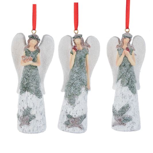 Woodland Friends Evergreen Angel Ornaments-Assorted Styles, each sold separately