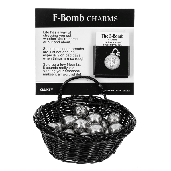 F-Bomb Charm, with Insert Card