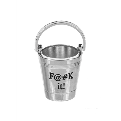 F@#k it! Bucket Pocket Charm with Insert Card