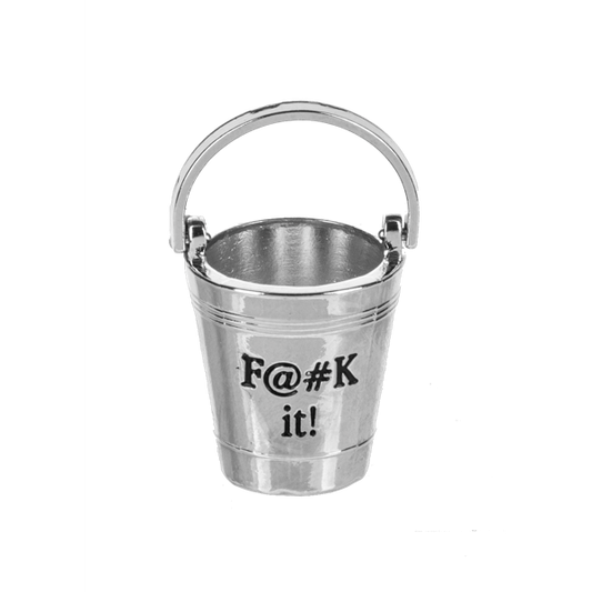 F@#k it! Bucket Pocket Charm with Insert Card