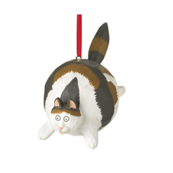 Fat Cat Ornament, 3 Styles-sold separately