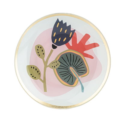 Colorful Fleur Trinket Dish-Assorted, each sold separately