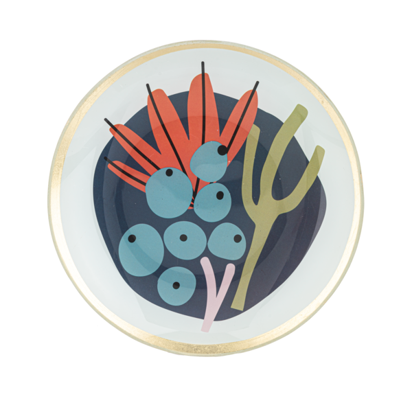Colorful Fleur Trinket Dish-Assorted, each sold separately