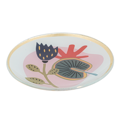 Colorful Fleur Trinket Dish-Assorted, each sold separately