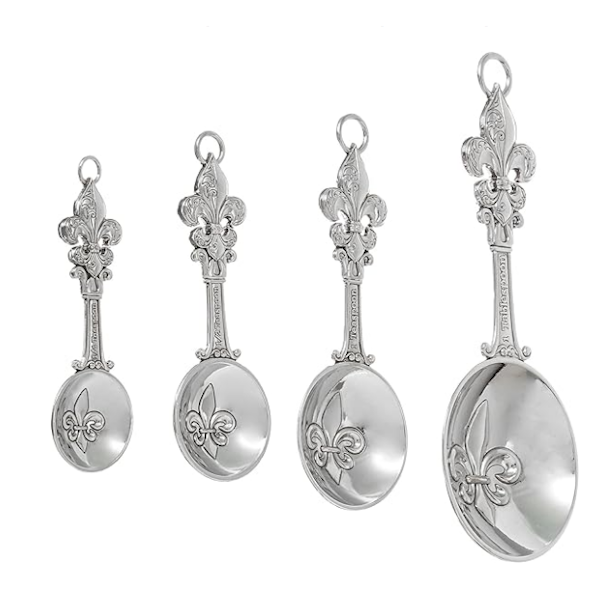 Fleur De Lis Measuring Spoons-Set of 4