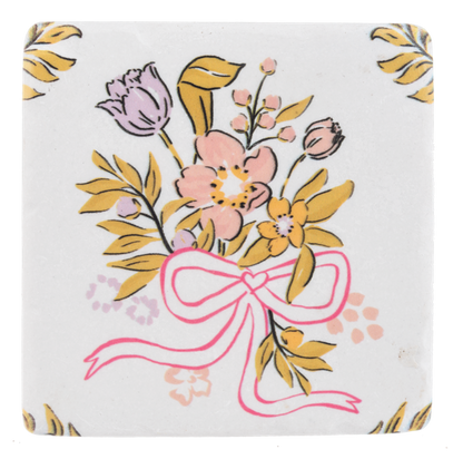 Floral Coaster Set