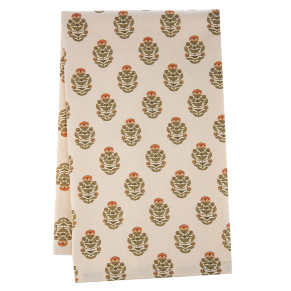 Floral Pattern Tea Towel-Assorted, sold seperately