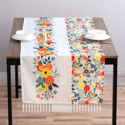 Flower Pattern Table Runner-Assorted, each sold seperately