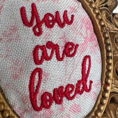 Framed Embroidered Ornaments-Assorted, each sold separately