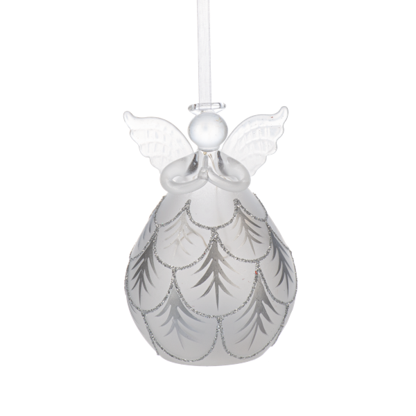 Luxury Lite LED Frosted Angel Ornaments-Assorted Styles, each sold separately