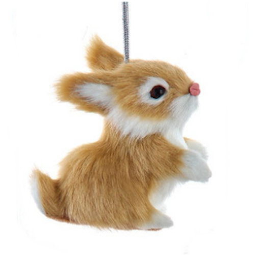 Furry Rabbit Ornament-Assorted, sold individually