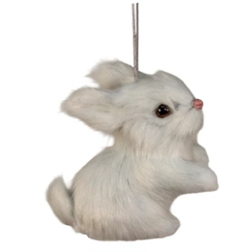 Furry Rabbit Ornament-Assorted, sold individually