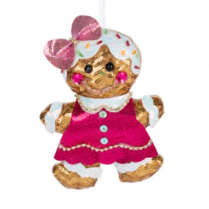 Gingerbread Family Ornament-Stuffed and Embellished, each sold separately