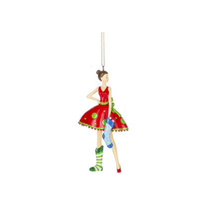 Glam Girl Figure Ornament