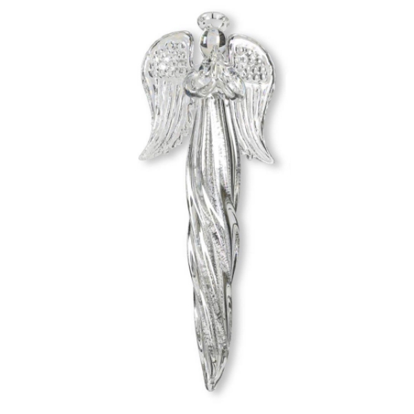 Glass Ornament-Angel Holding Star, Tree or Heart-Assorted, each sold separately