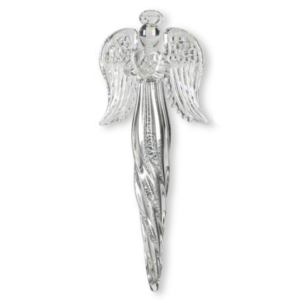 Glass Ornament-Angel Holding Star, Tree or Heart-Assorted, each sold separately