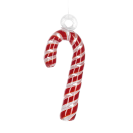 Art Glass Candy Cane Ornament