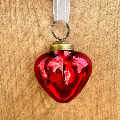 Glass Heart Ornament