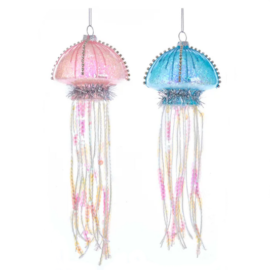 Glass Jellyfish Ornaments-Assorted, sold seperately