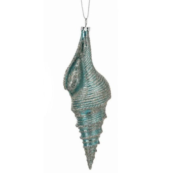 Glitter Seashell Ornament-Assorted, each sold separately
