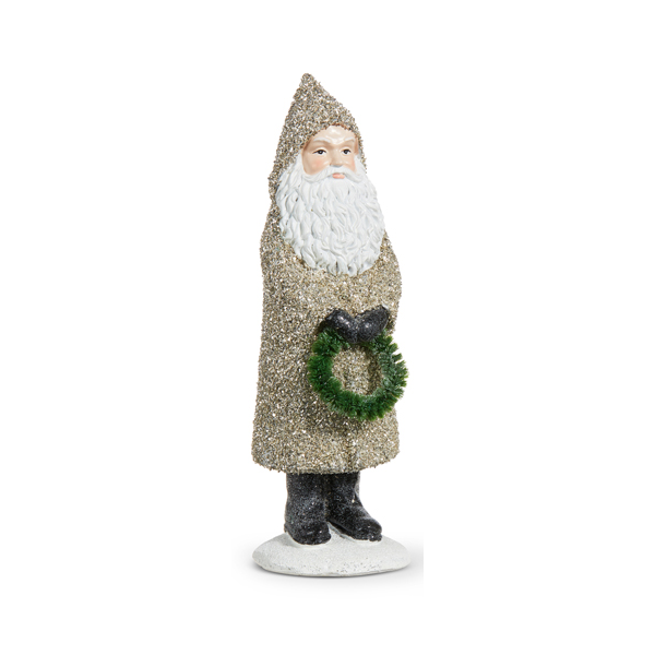 Glittered Santa Figurine