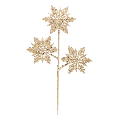 Glittered Snowflake Pick-Assorted Colors, sold separately