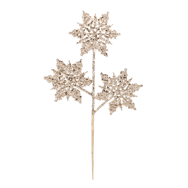 Glittered Snowflake Pick-Assorted Colors, sold separately