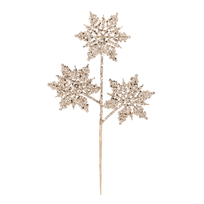 Glittered Snowflake Pick-Assorted Colors, sold separately