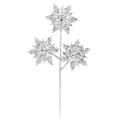 Glittered Snowflake Pick-Assorted Colors, sold separately