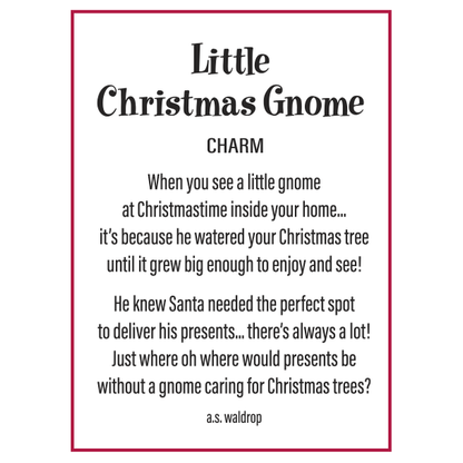 Little Christmas Gnome Charm-Assorted, sold separately