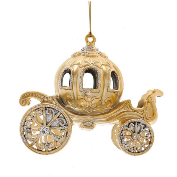 Gold Carriage Ornament