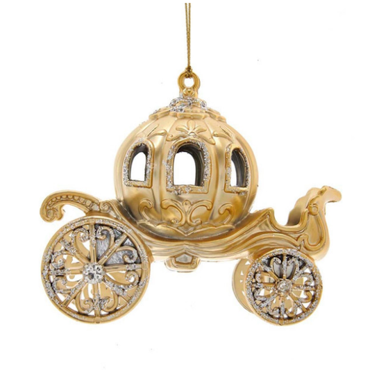 Gold Carriage Ornament