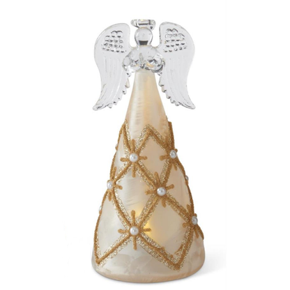 LED Angels with Gold & Pearl Trim, each sold separately