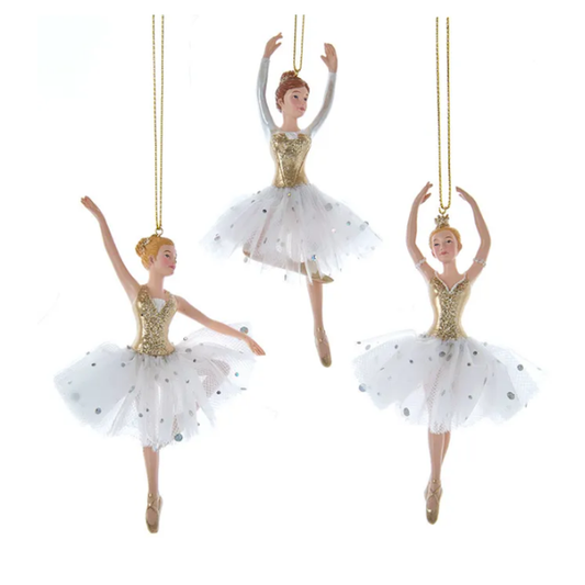 Golden Elegance Ballerina Ornament-Assorted, sold seperately