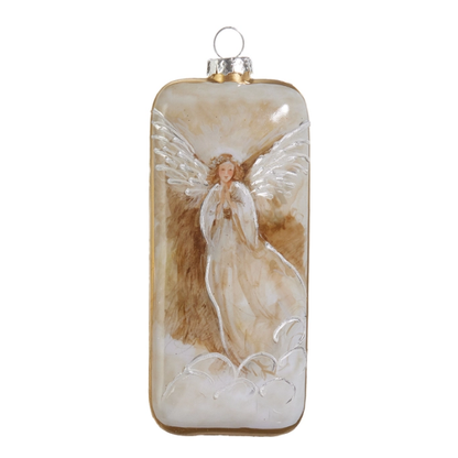 Golden Angel Rectangular Ornament-Assorted, sold separately