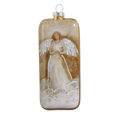 Golden Angel Rectangular Ornament-Assorted, sold separately