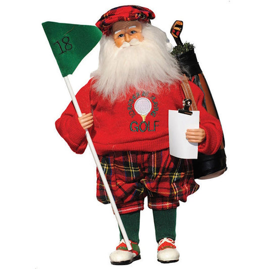 "I'd Rather Play Golf" Santa Figurine