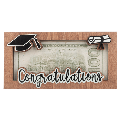 Wood Graduation Money Holder-Assorted, each sold separately