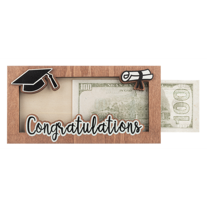 Wood Graduation Money Holder-Assorted, each sold separately