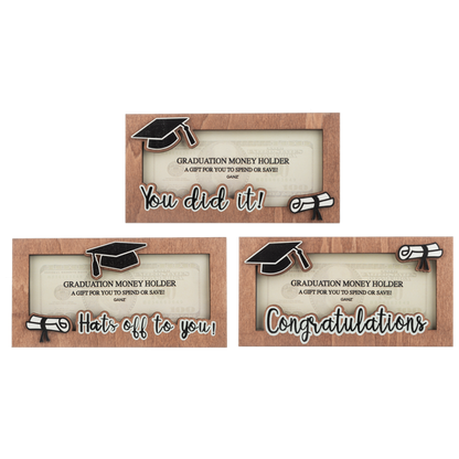 Wood Graduation Money Holder-Assorted, each sold separately