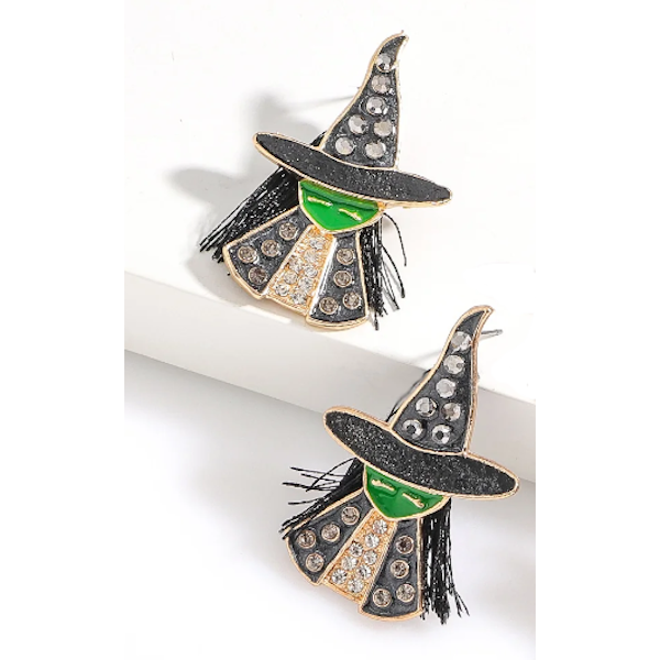 Green Witch Earrings