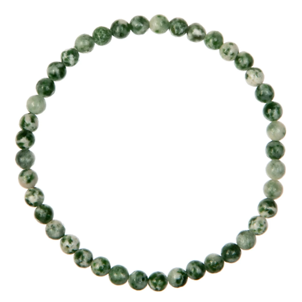 Green Spotted Jasper Stone Bracelet-Assorted Sizes